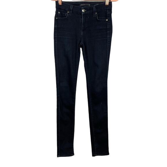 Fidelity Womens ACE Jean Mid Rise Skinny Dark Ginza Rinse Wash sz 25 x 32 - Picture 6 of 15